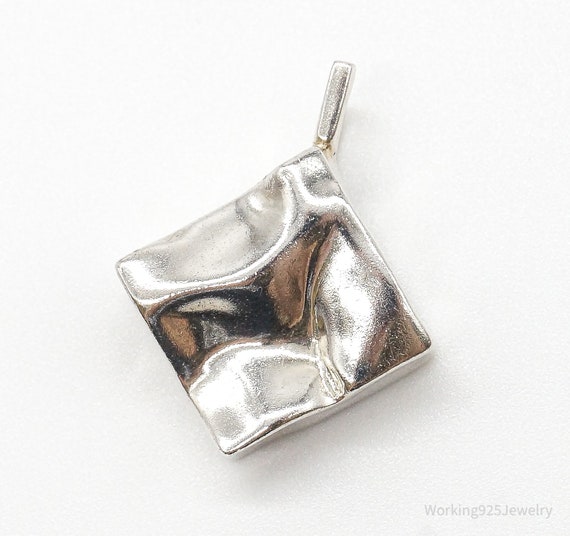 Vintage Galla Modernist Silver Pendant