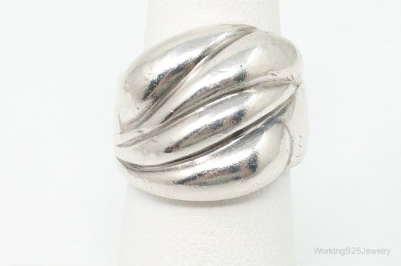 Vintage Retro Sterling Silver Ring Size 6 - image 2