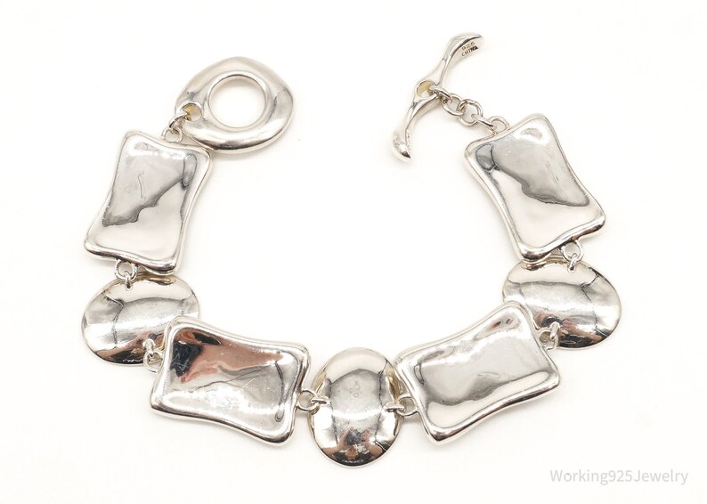 Designer Robert Lee Morris Modernist Sterling Silver shops Toggle Bracelet