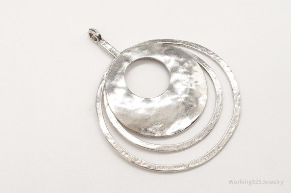 Retired Silpada Hammered Rings Sterling Silver Pe… - image 4