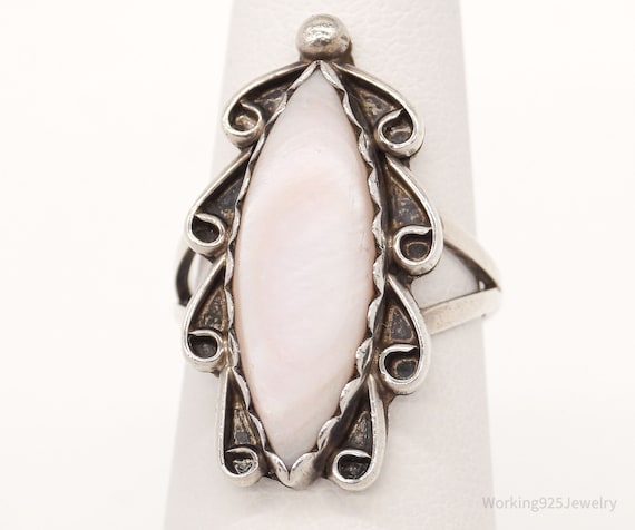Vintage Native American Pink Mother Of Pearl Ster… - image 1