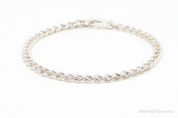 Antique Sterling Silver Chain Bracelet - image 1