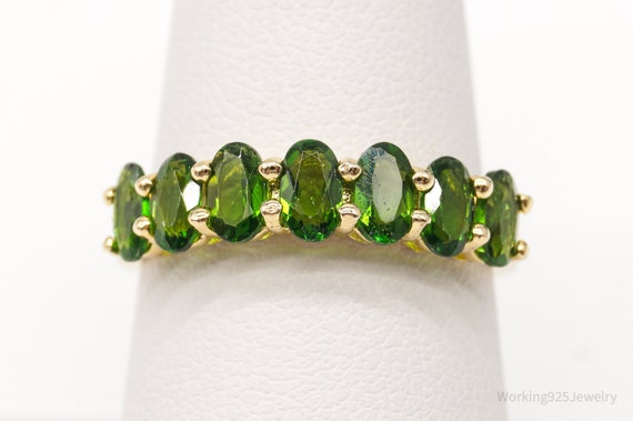 Designer DK Peridot Gold Vermeil Sterling Silver … - image 2