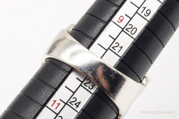 Puff Rib Ring Vintage Modernist Puffy Ribbed Style Sterling Silver … - Gem
