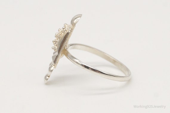 Vintage Cannetille Bali Silver Ring - Size 8 - image 5