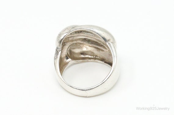 Vintage Retro Sterling Silver Ring Size 6 - image 4