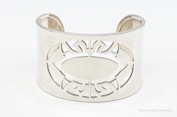 Designer ELLE Ruby Sterling Silver Cuff Bracelet - image 1