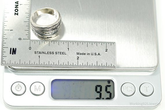 Designer Silpada Retired "Organics" Cubic Zirconi… - image 8