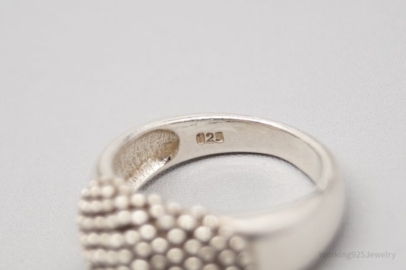 Vintage Modernist Style Sterling Silver Ring - Si… - image 6