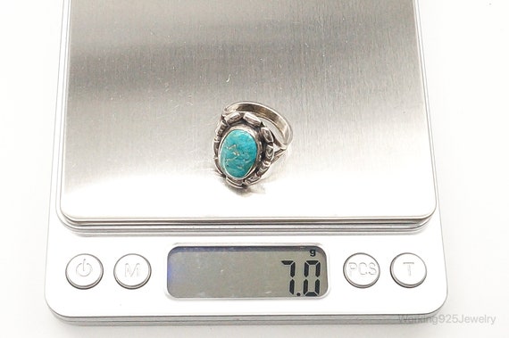 VTG Native American Turquoise Unsigned Sterling S… - image 8