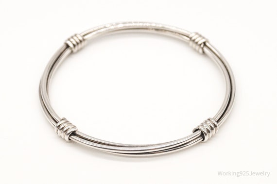 Designer BA Suarti Sterling Silver Bangle Bracelet - image 1