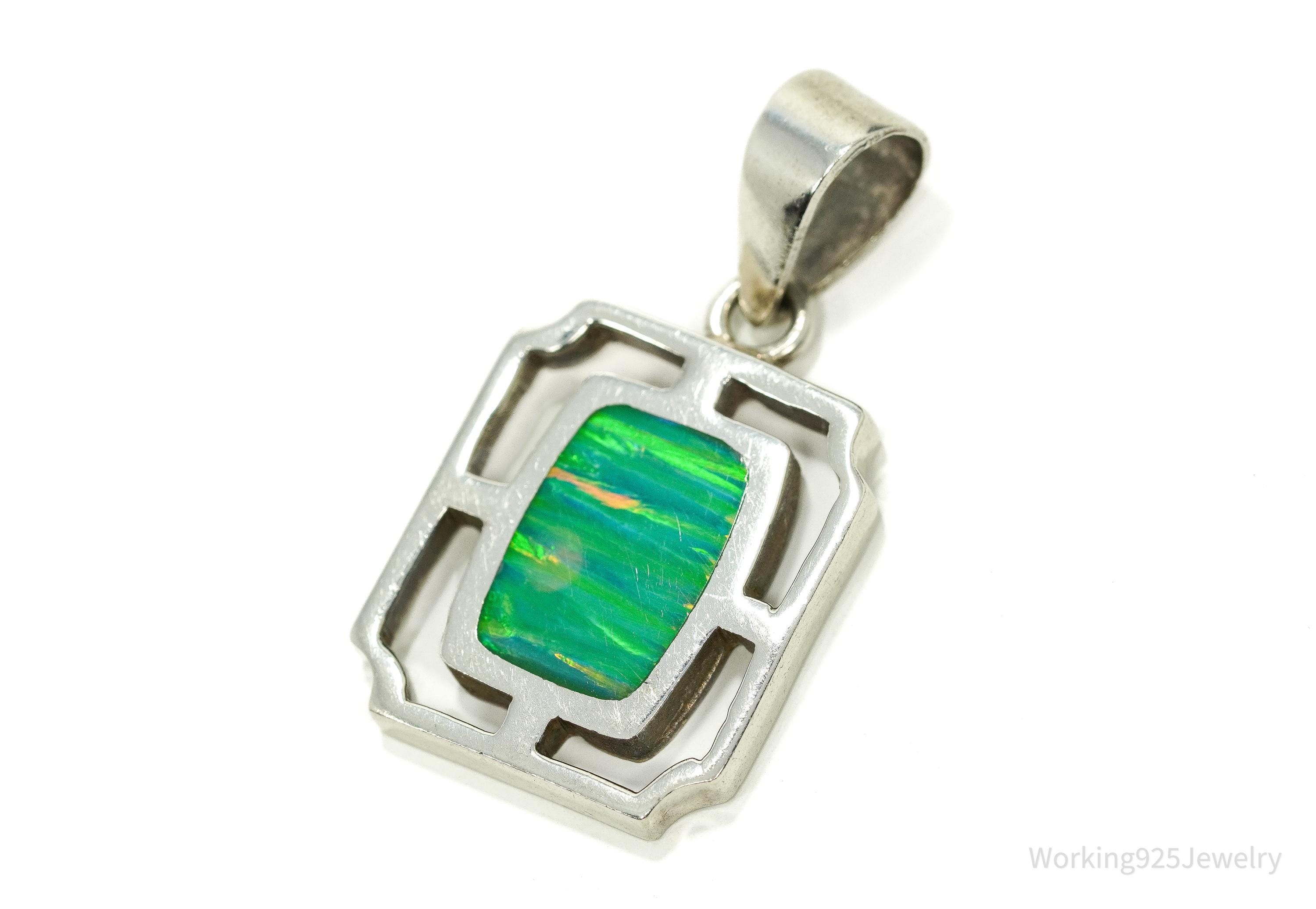 希少 メキシコ製 TAXCO 950 オパール 太陽ペンダント Vintage Opal Inlay Taxco 950 Silver Pendant - Etsy Canada