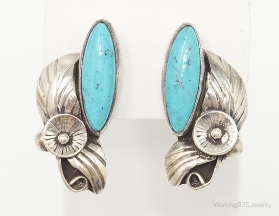 Vintage Native American Milton Lee Turquoise Sterling Silver - Etsy