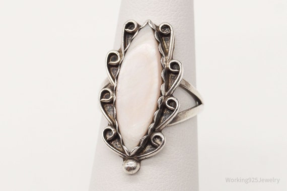 Vintage Native American Pink Mother Of Pearl Ster… - image 3