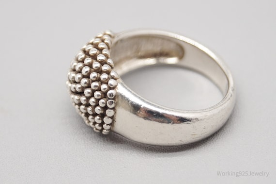 Vintage Modernist Style Sterling Silver Ring - Si… - image 4