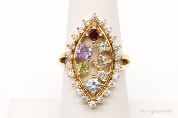 Designer Ross Simons Multi Gem Gold Vermeil Sterl… - image 3