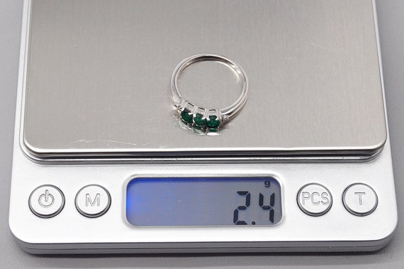 JTV TGGC Emerald White Topaz Sterling Silver Ring… - image 9