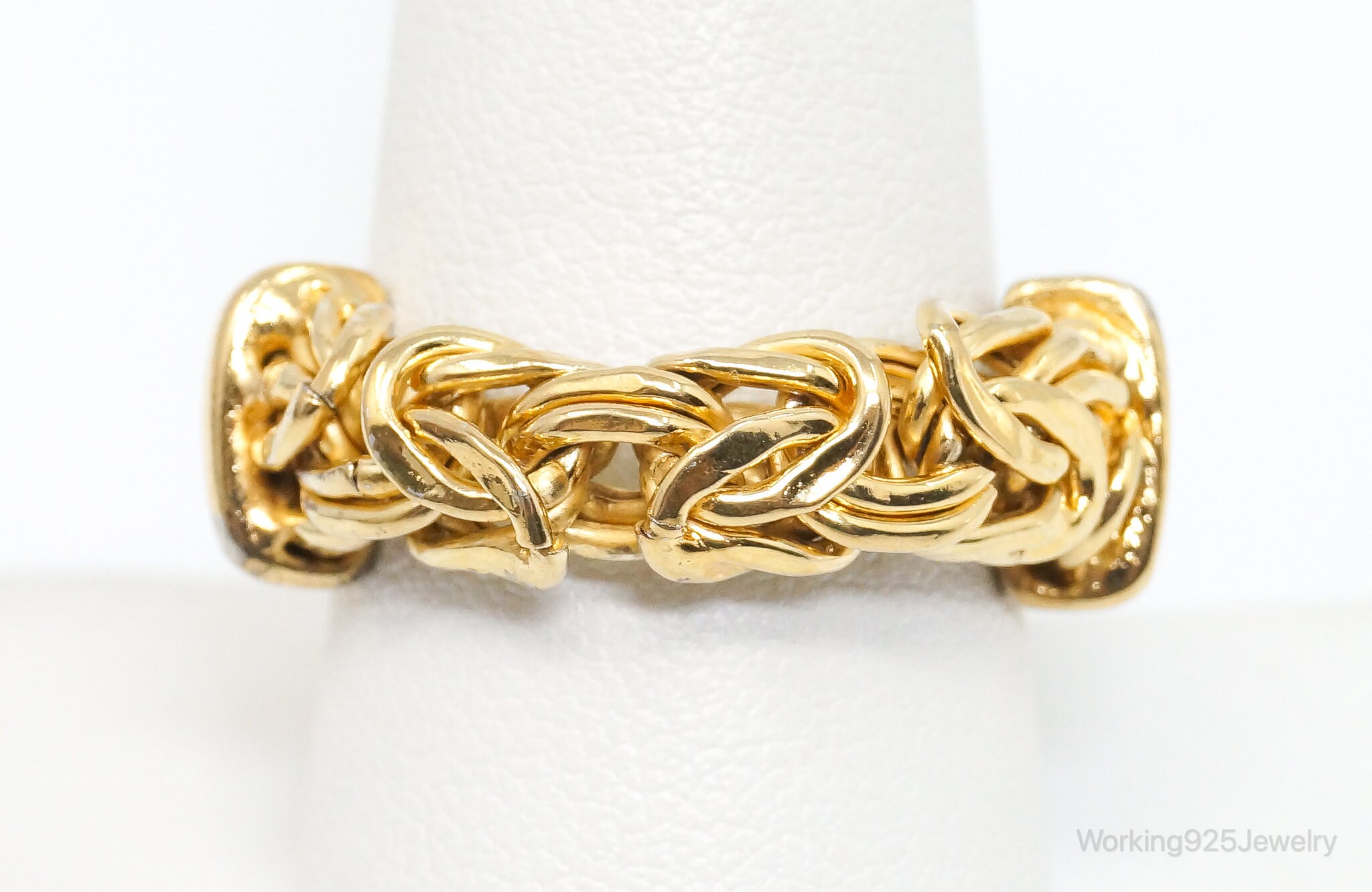 Vintage Italy Designer UTC Byzantine Gold Vermeil Sterling Silver