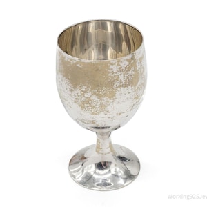 Antique Heavy Silver Plated India Cup Collectible