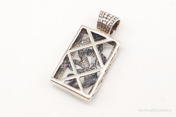 Designer Silpada Art Deco Sterling Silver Pendant - image 6