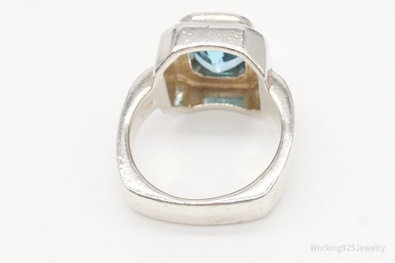 Vintage Designer Boma Blue Topaz Sterling Silver … - image 6