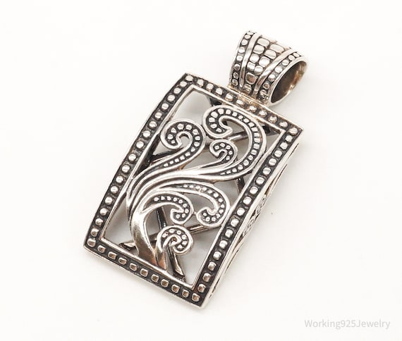 Designer Silpada Art Deco Sterling Silver Pendant - image 1