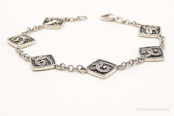 Vintage Art Deco Style Marcasite Sterling Silver … - image 4