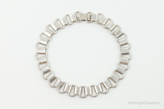 Antique Sterling Silver Chain Bracelet - image 4