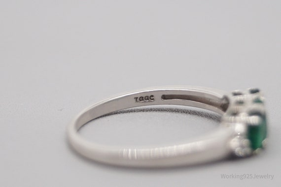 JTV TGGC Emerald White Topaz Sterling Silver Ring… - image 5