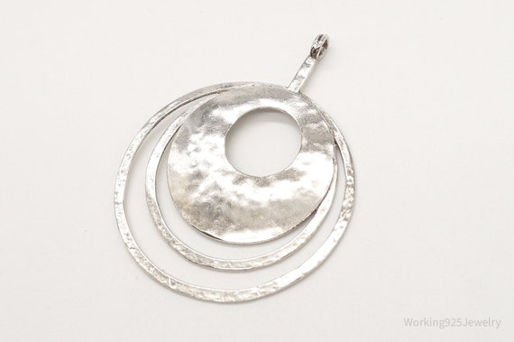 Retired Silpada Hammered Rings Sterling Silver Pe… - image 3