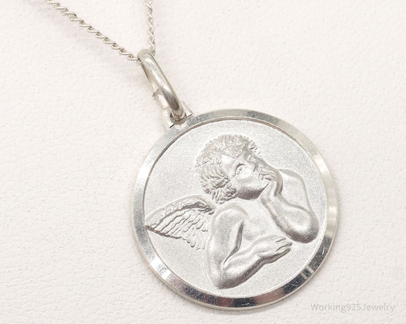 Vintage Gold Cherub Necklace