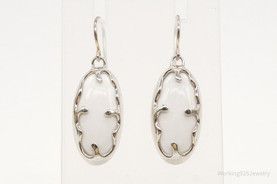 Designer RLM Studio White Agate Brass Sterling Si… - image 3