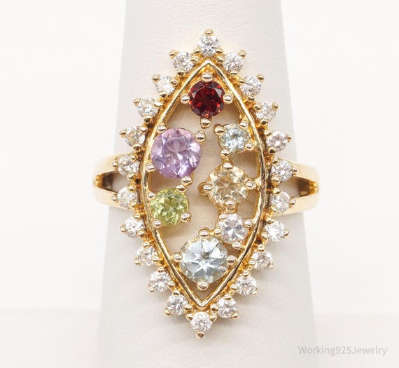 Designer Ross Simons Multi Gem Gold Vermeil Sterl… - image 1