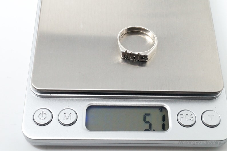 Vintage MAC Mexico Sterling Silver Ring Size 8.5