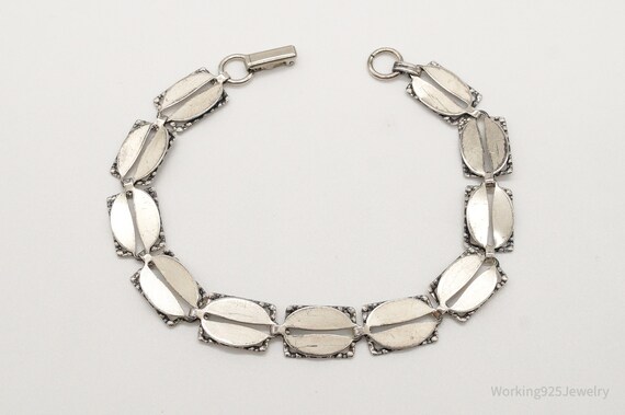 Antique Art Deco Sterling Silver Bracelet - image 3
