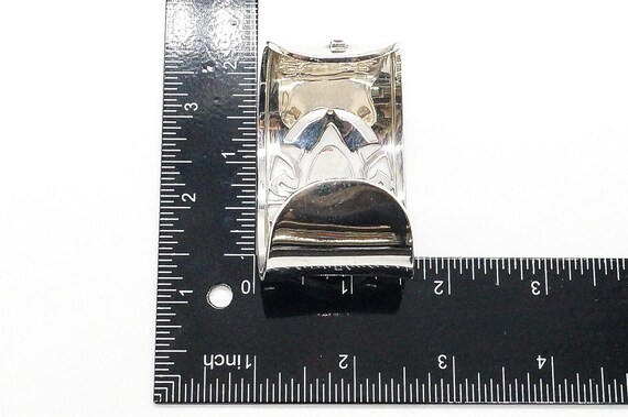 Designer ELLE Ruby Sterling Silver Cuff Bracelet - image 7