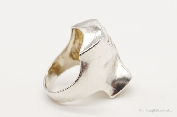 Vintage Egyptian Queen Nefertiti Silver Ring - Si… - image 7