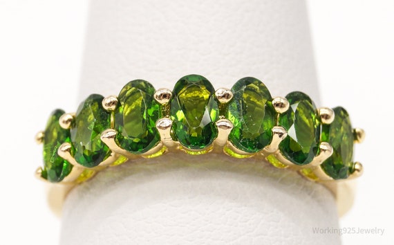 Designer DK Peridot Gold Vermeil Sterling Silver … - image 3