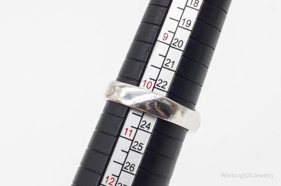 Vintage Ruby Sterling Silver Ring - Size 10.25 - image 9