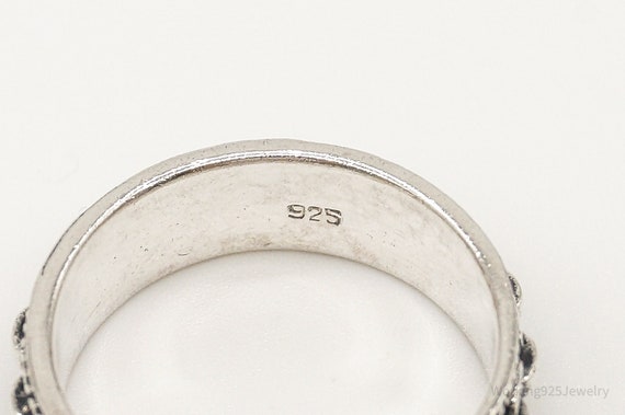 Vintage Chain Link Modern Sterling Silver Ring - … - image 4