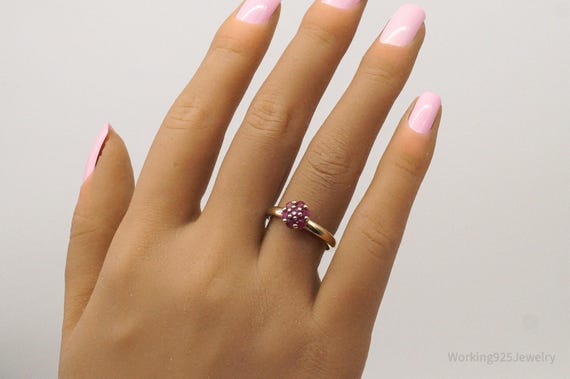 Designer Ross Simons Ruby Gold Over Sterling Silv… - image 7