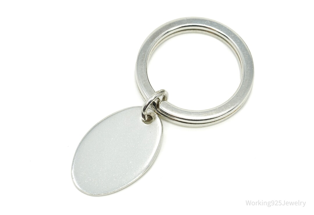 Key Rings Without Inscription Antique Vintage Engravable Sterling Silver Key Ring - Etsy