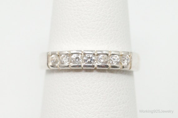 Vintage Designer SETA Cubic Zirconia Sterling Sil… - image 3