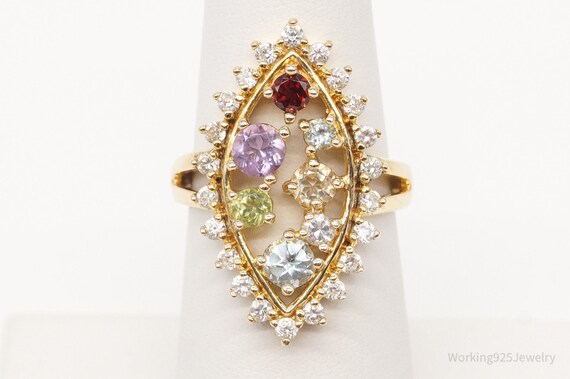 Designer Ross Simons Multi Gem Gold Vermeil Sterl… - image 2