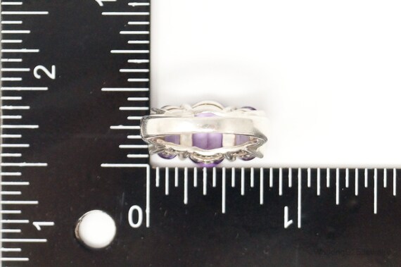 Vintage Art Deco Style Amethyst Sterling Silver R… - image 7