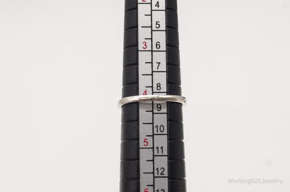 Vintage Ruby Silver Ring - Size 4 - image 8