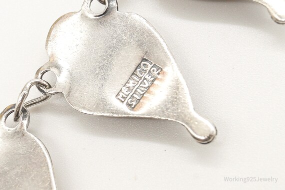 Vintage Mexico Modernist Hearts Sterling Silver B… - image 7