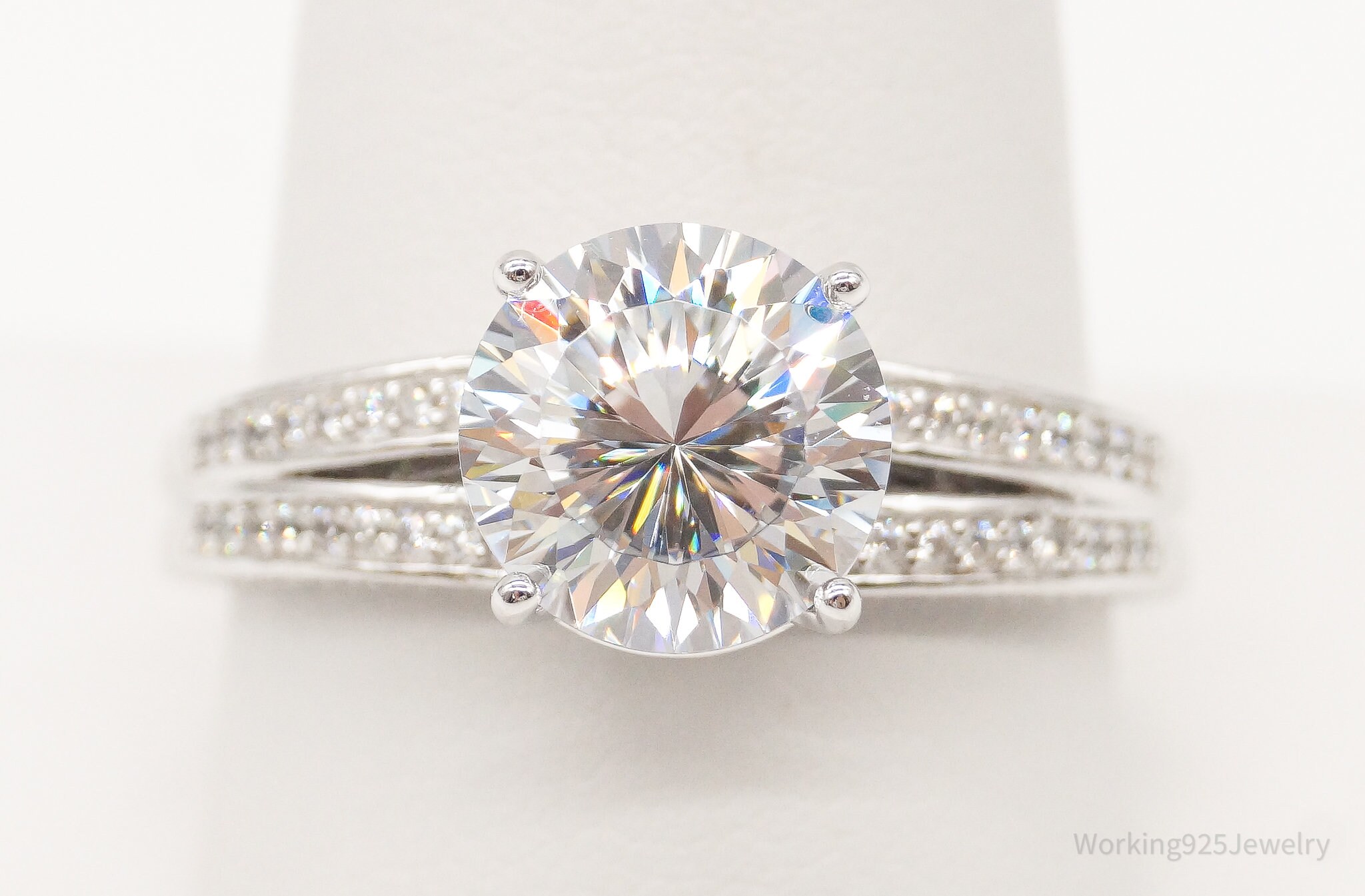 Cz Wedding Rings for Women Cheap Engagement Rings Cubic Zirnoia Bridal  Rings Sz8 