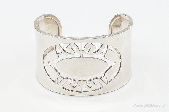 Designer ELLE Ruby Sterling Silver Cuff Bracelet - image 2