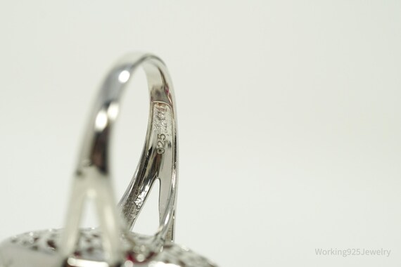 Designer Lab Ruby & Cubic Zirconia Sterling Silve… - image 5